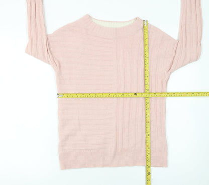 Womens UK Size XS Marks and Spencer Pink Pullover Jumper