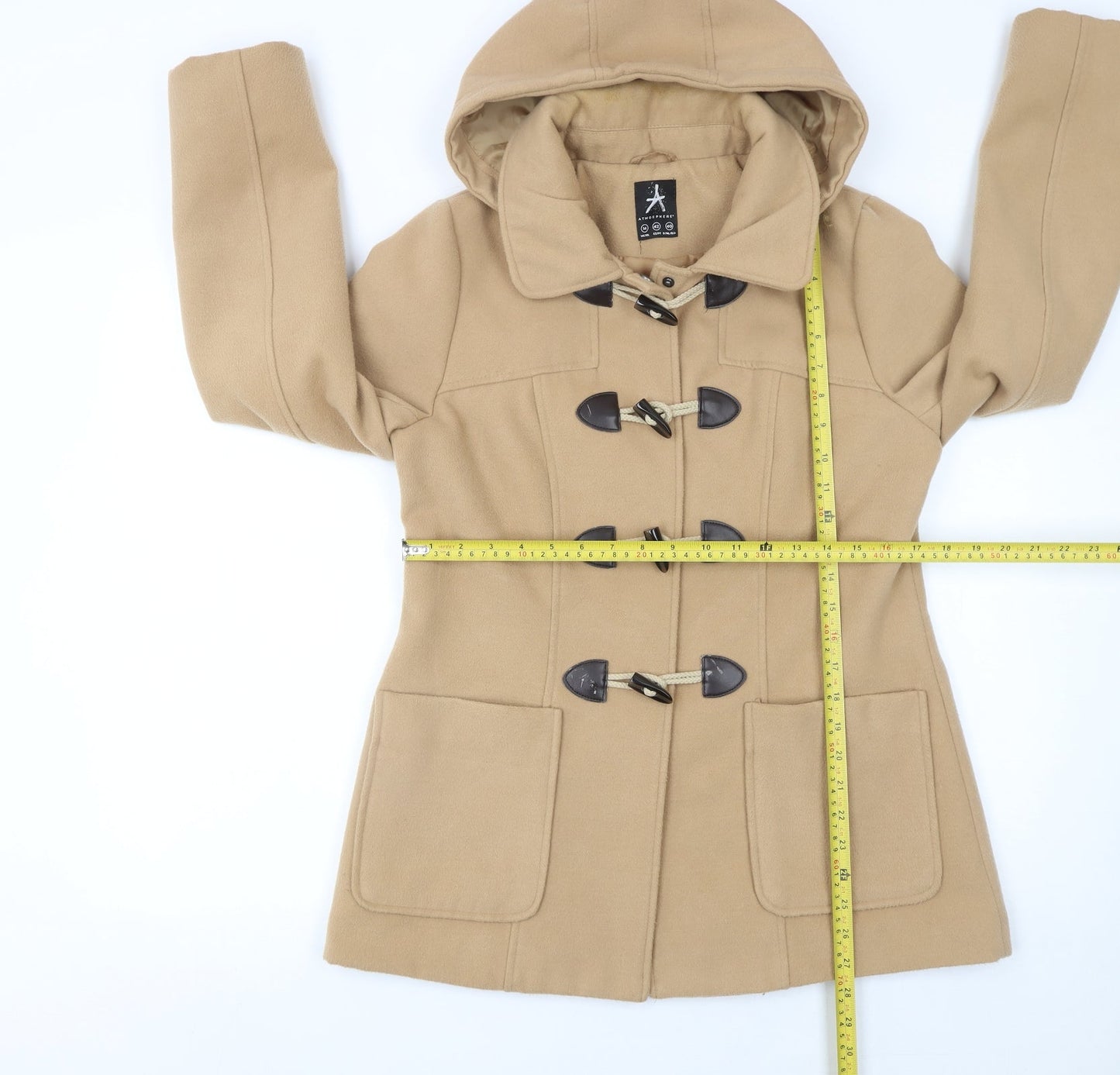 Womens UK Size 14 Atmosphere Beige Duffle Coat