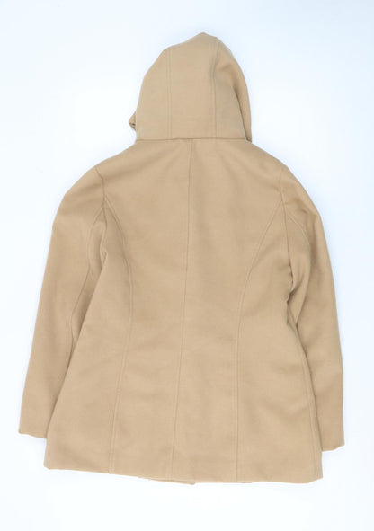 Womens UK Size 14 Atmosphere Beige Duffle Coat