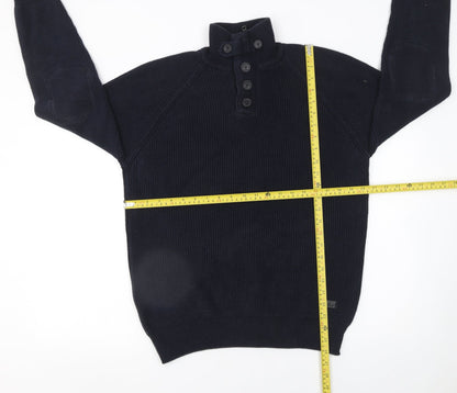 Mens UK Size XL NEXT Blue Henley Jumper