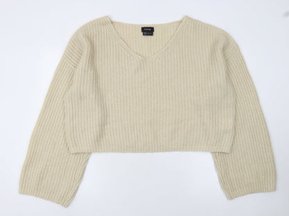 Womens UK Size 12 Firetrap Beige Pullover Jumper