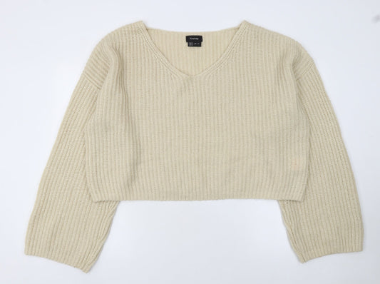 Womens UK Size 12 Firetrap Beige Pullover Jumper