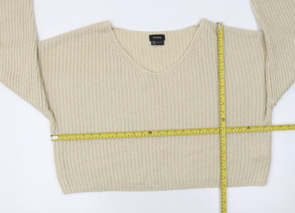 Womens UK Size 12 Firetrap Beige Pullover Jumper