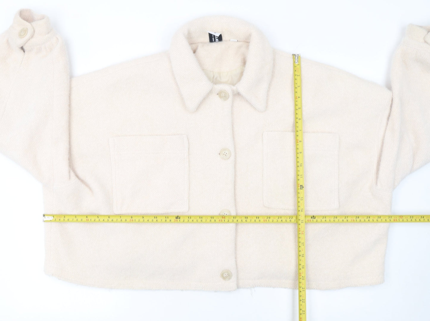Womens UK Size 18 COLLUSION Beige Basic Jacket
