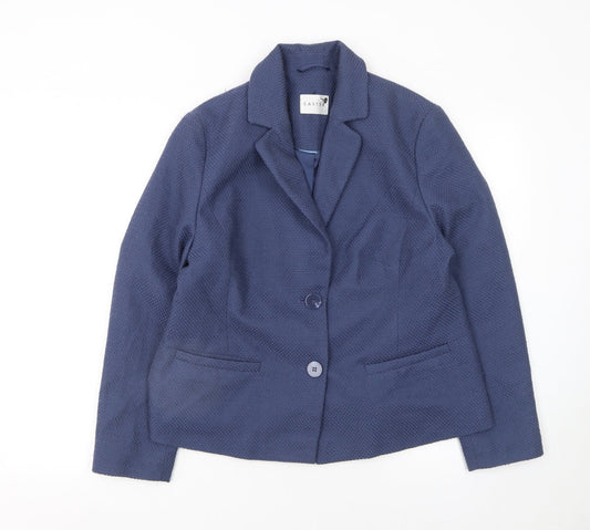 Womens UK Size 14 Eastex Regular Blue Blazer