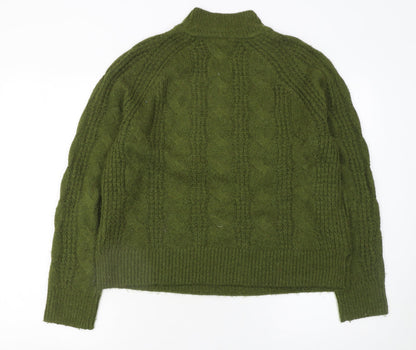 Womens UK Size S J.CREW Green Pullover Jumper