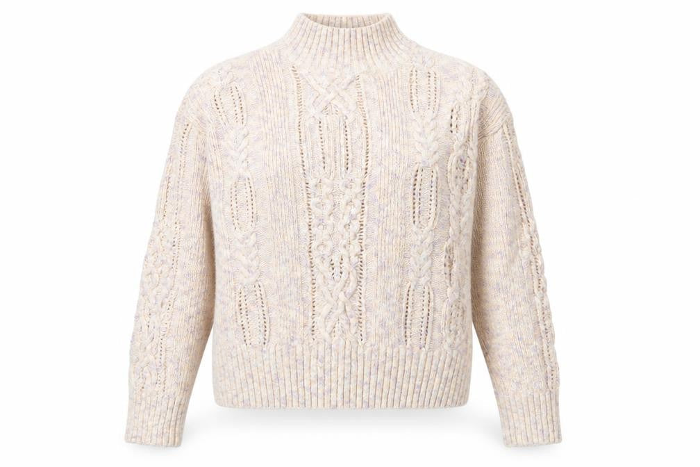 Womens UK Size 14 Marks and Spencer Beige Pullover Jumper