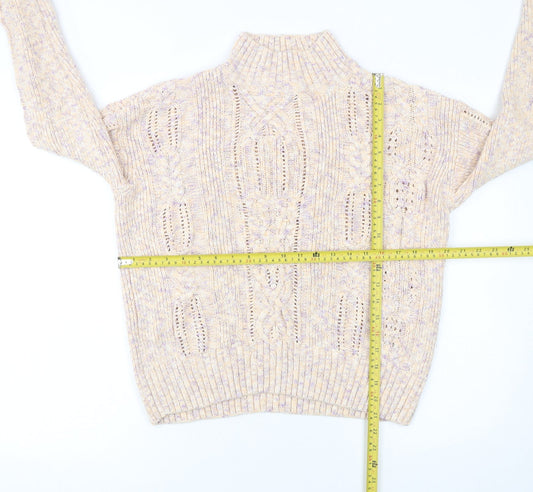 Womens UK Size 14 Marks and Spencer Beige Pullover Jumper