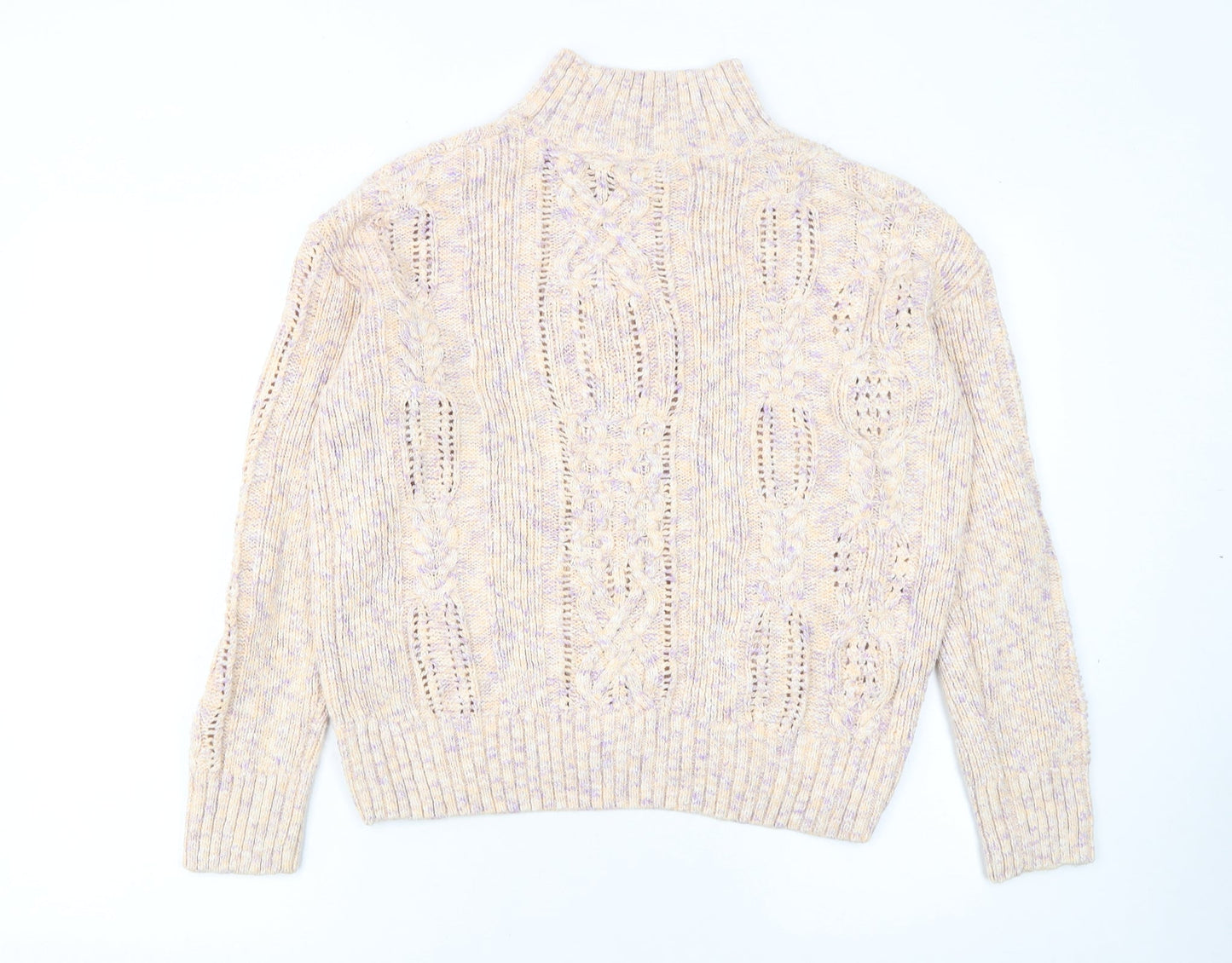 Womens UK Size 14 Marks and Spencer Beige Pullover Jumper