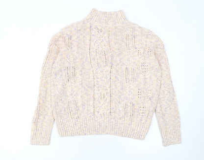 Womens UK Size 14 Marks and Spencer Beige Pullover Jumper