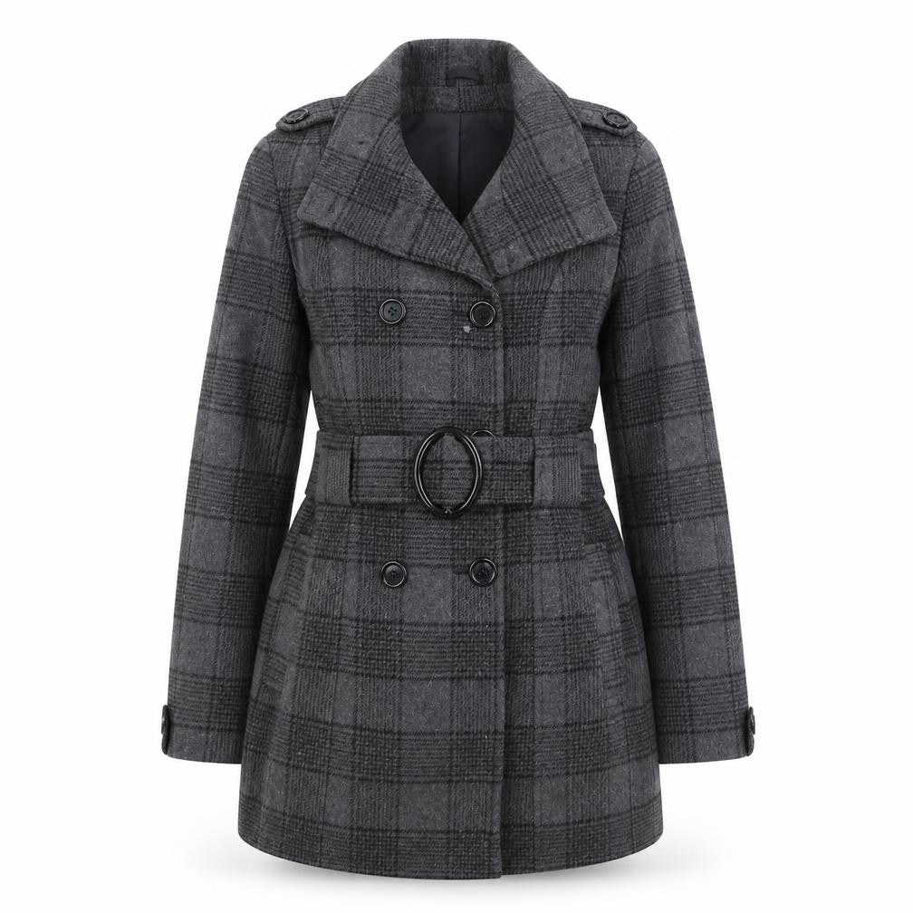 Womens UK Size 12 De la Crème Grey Trench Coat