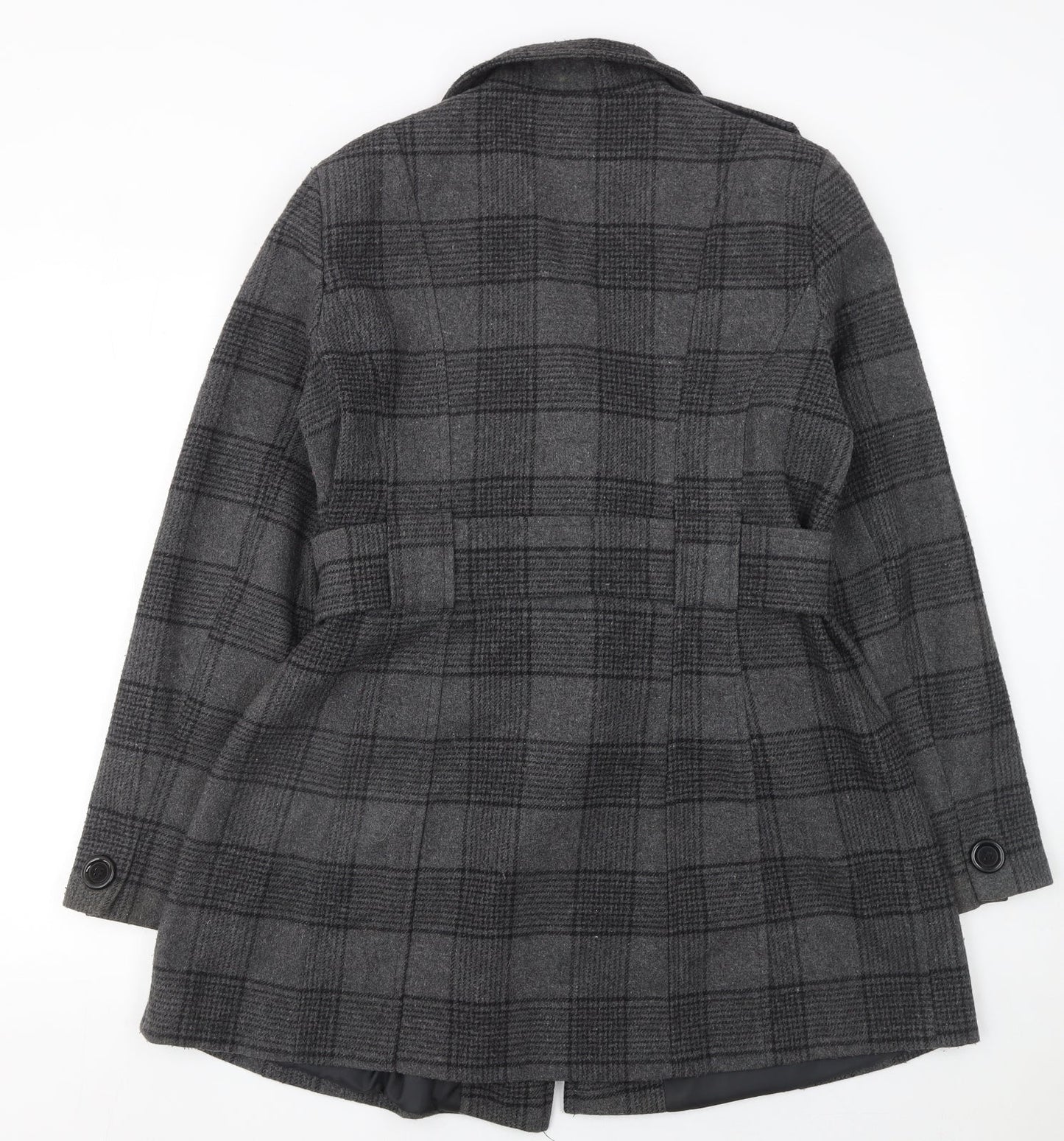 Womens UK Size 12 De la Crème Grey Trench Coat