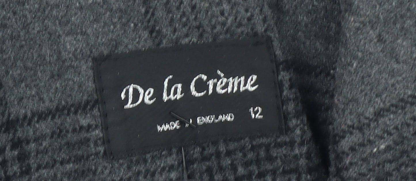 Womens UK Size 12 De la Crème Grey Trench Coat