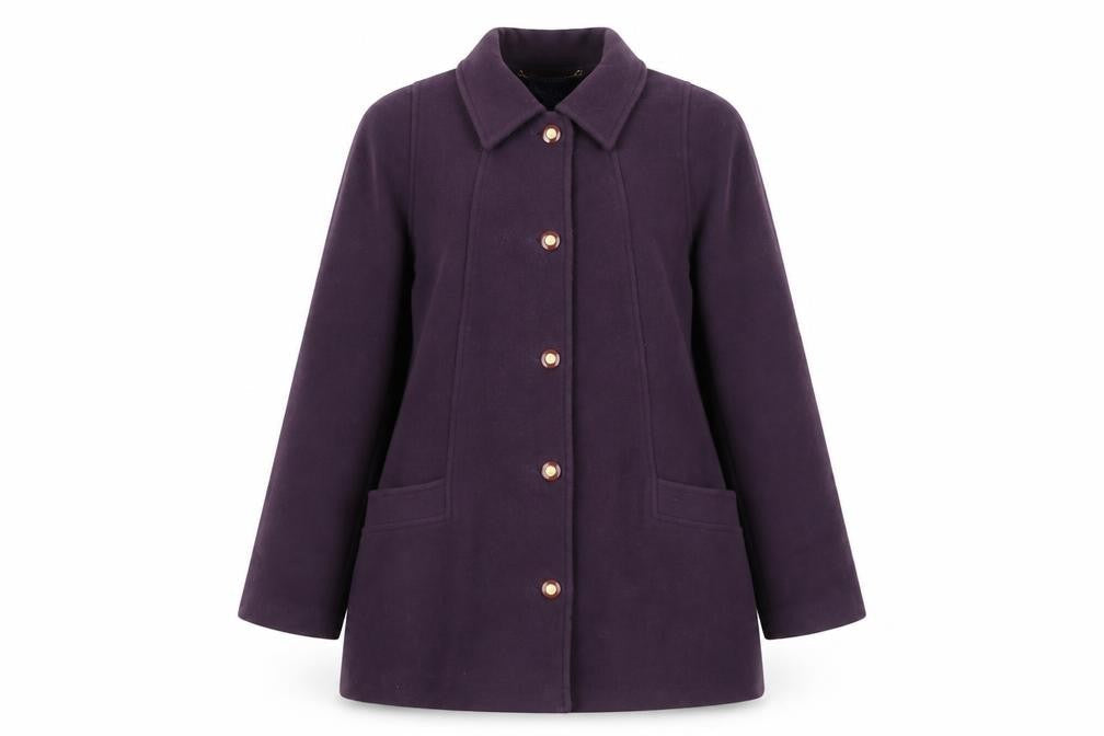 Womens UK Size 16 Kesta London Purple Overcoat
