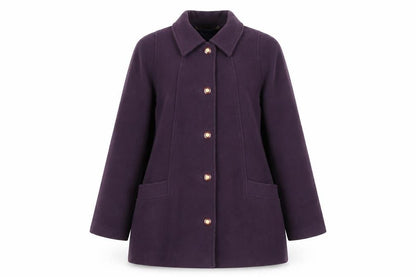 Womens UK Size 16 Kesta London Purple Overcoat