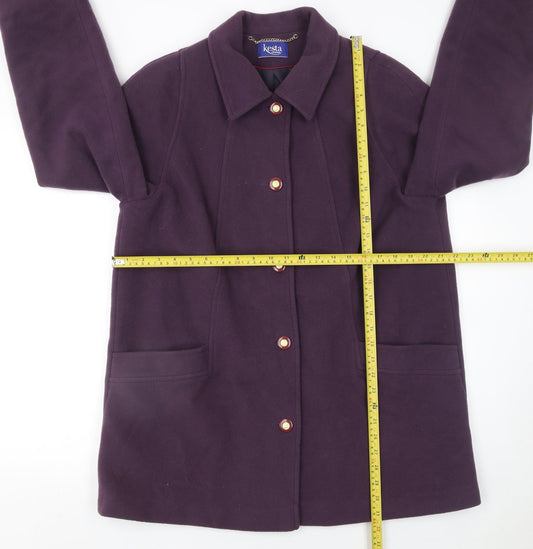 Womens UK Size 16 Kesta London Purple Overcoat