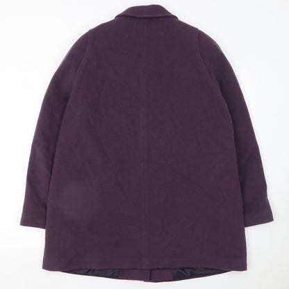 Womens UK Size 16 Kesta London Purple Overcoat