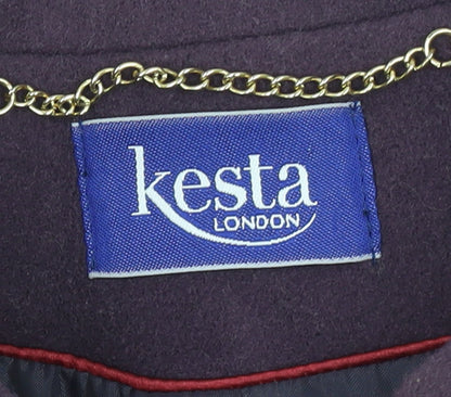 Womens UK Size 16 Kesta London Purple Overcoat