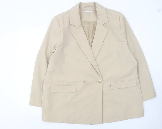 Womens UK Size 20 TU Regular Beige Blazer