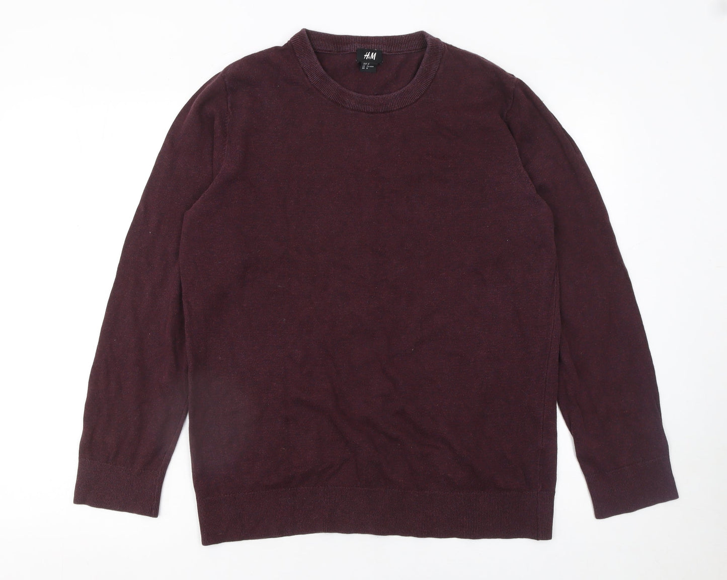 Mens UK Size M H&M Purple Pullover Jumper