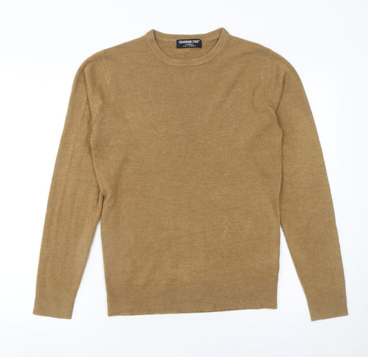 Mens UK Size XS Cedarwood State Beige Pullover Jumper