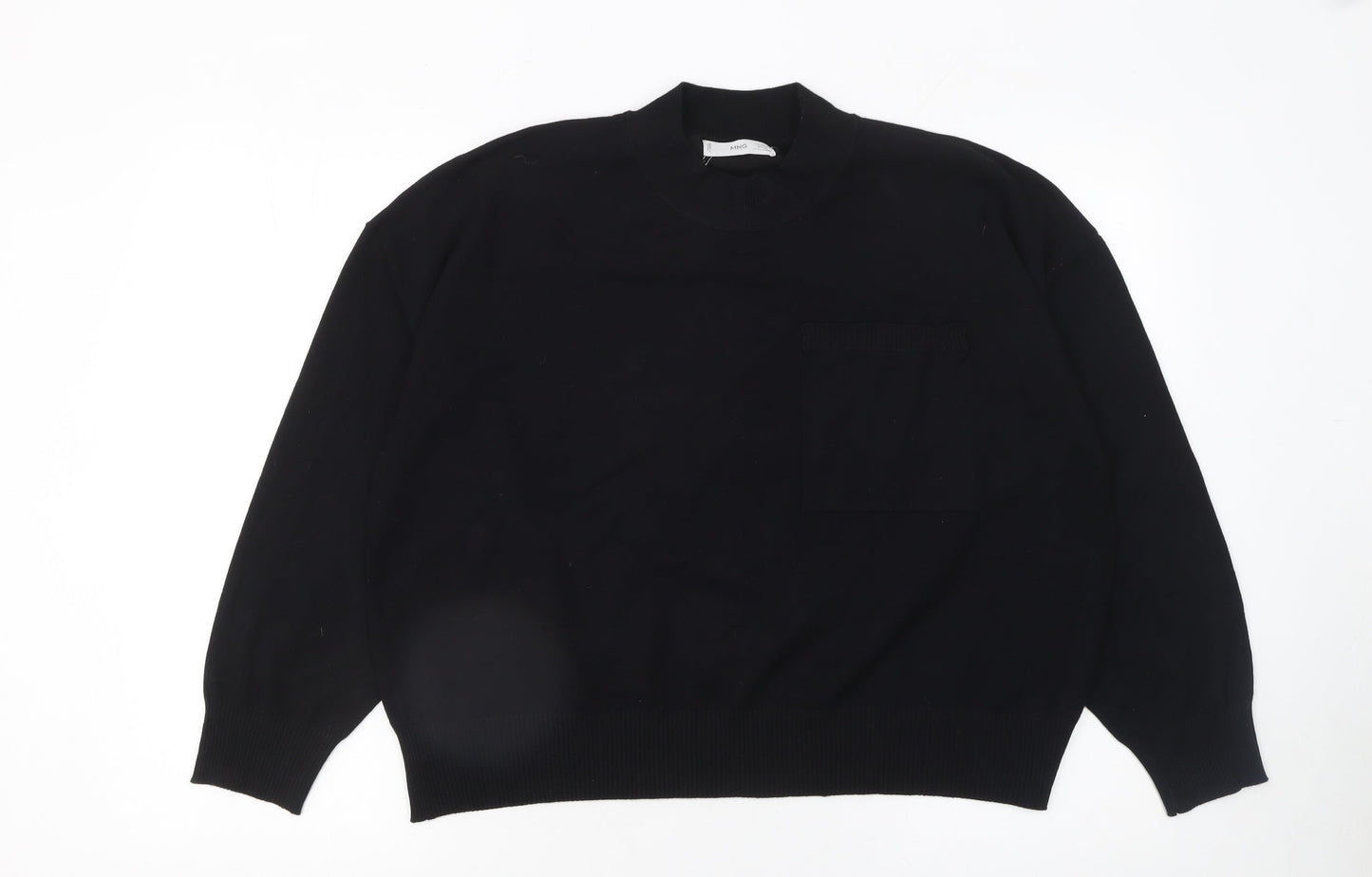 Womens UK Size XL Mango Black Pullover Jumper