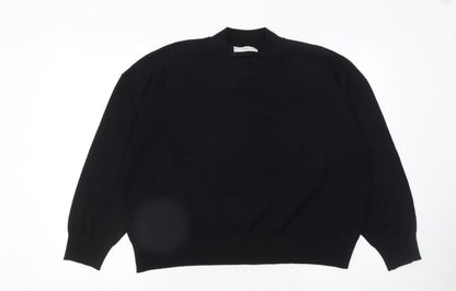 Womens UK Size XL Mango Black Pullover Jumper