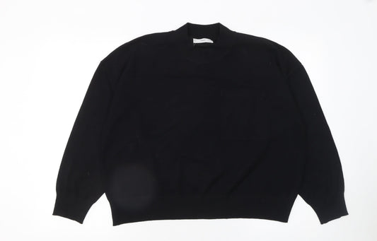 Womens UK Size XL Mango Black Pullover Jumper
