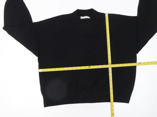 Womens UK Size XL Mango Black Pullover Jumper
