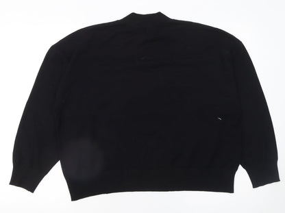 Womens UK Size XL Mango Black Pullover Jumper