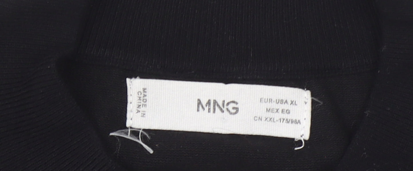 Womens UK Size XL Mango Black Pullover Jumper