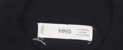 Womens UK Size XL Mango Black Pullover Jumper