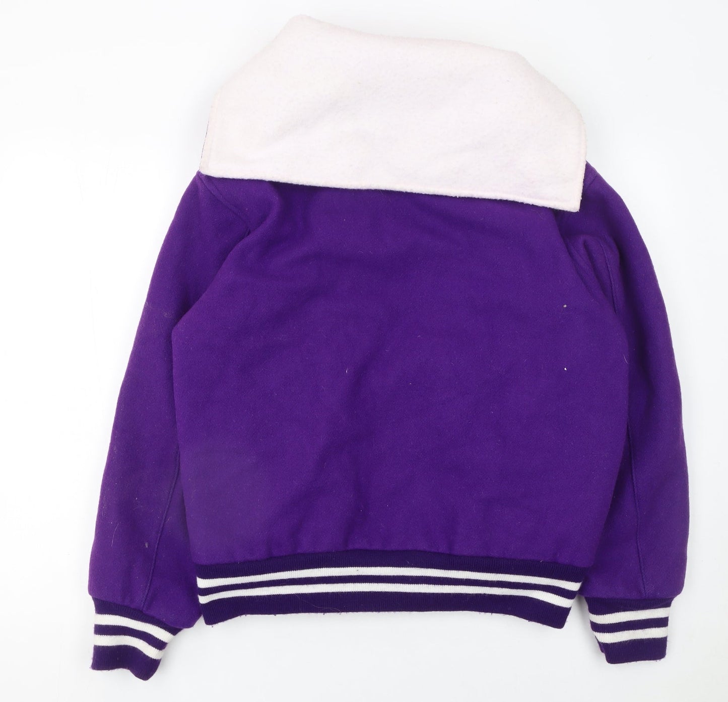 Womens UK Size L National Spirit Group Purple Varsity Jacket