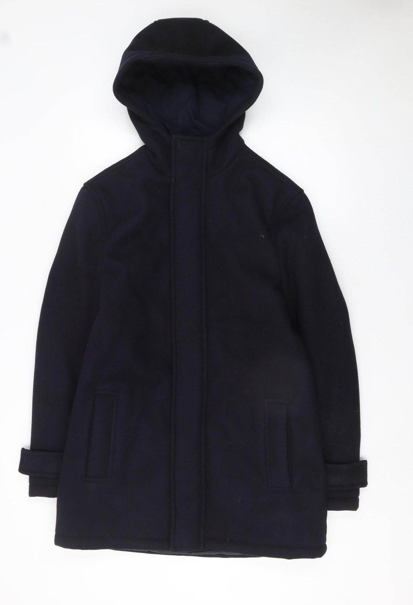 Mens UK Size XS Primark Black Overcoat
