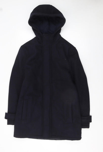 Mens UK Size XS Primark Black Overcoat