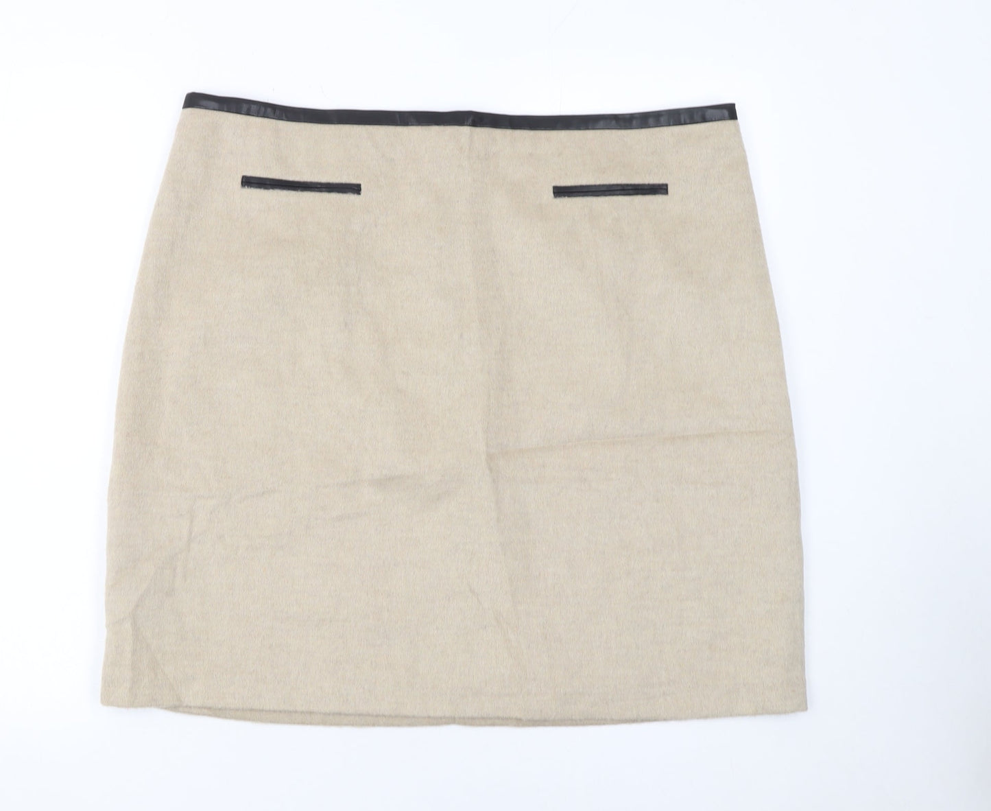 Womens UK Size 18 Marks and Spencer Straight & Pencil Twill Skirt