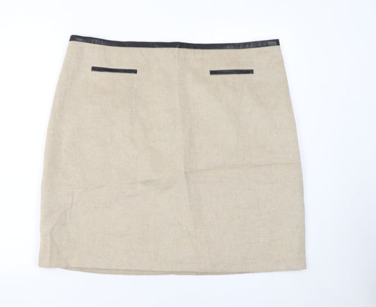 Womens UK Size 18 Marks and Spencer Straight & Pencil Twill Skirt