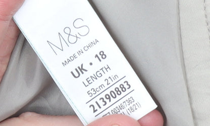 Womens UK Size 18 Marks and Spencer Straight & Pencil Twill Skirt