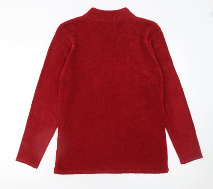 Womens UK Size S Fay Louise Red Pullover Jumper