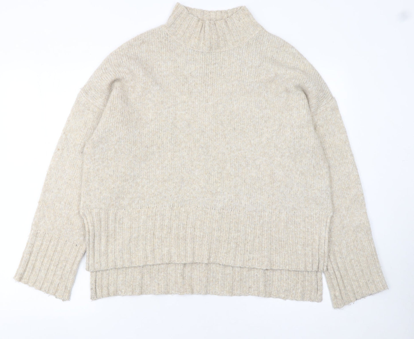Womens UK Size M New Look Beige Pullover Jumper