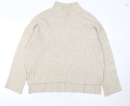 Womens UK Size M New Look Beige Pullover Jumper