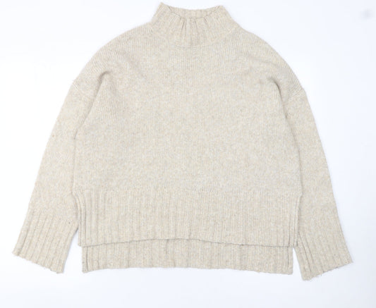 Womens UK Size M New Look Beige Pullover Jumper