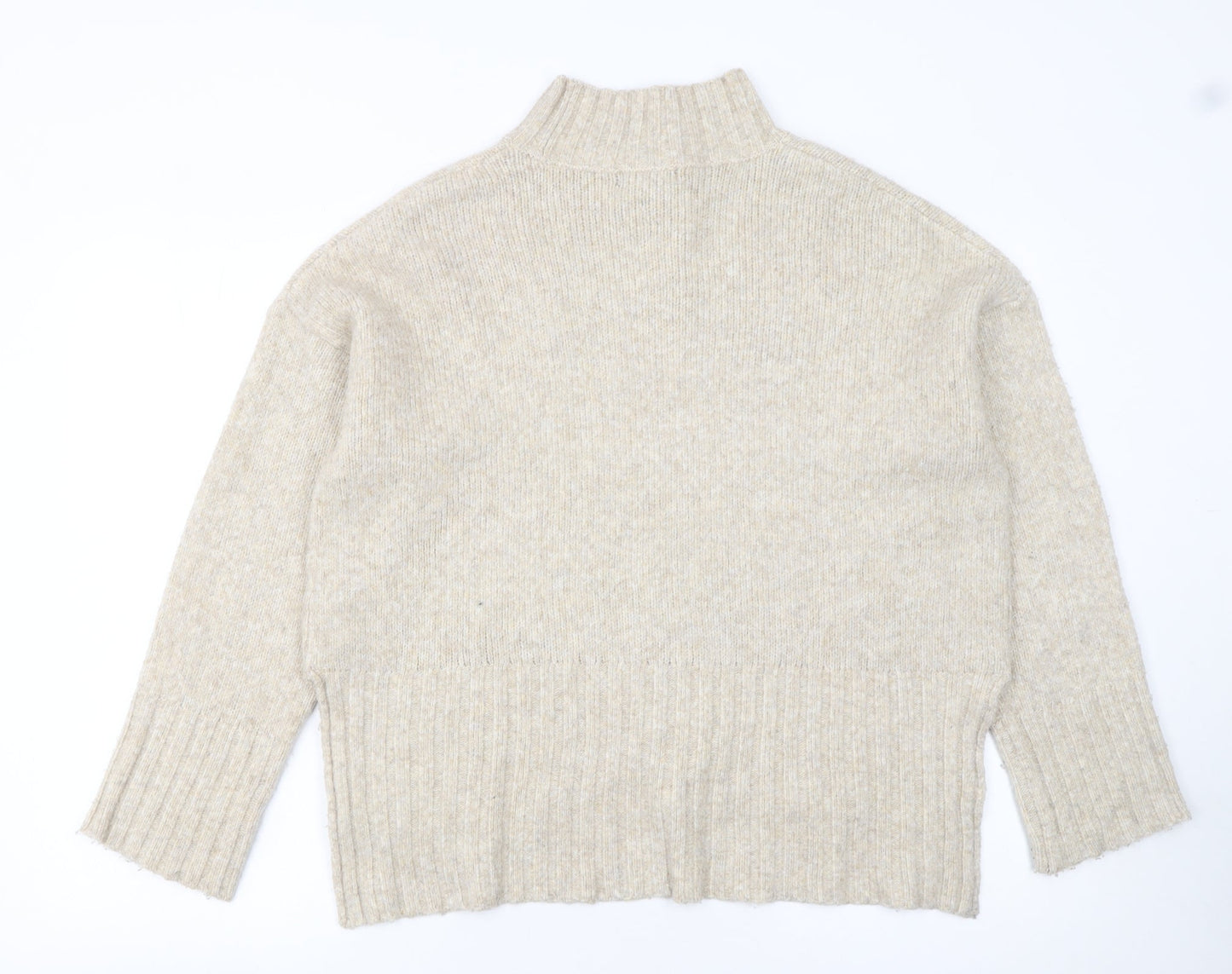 Womens UK Size M New Look Beige Pullover Jumper