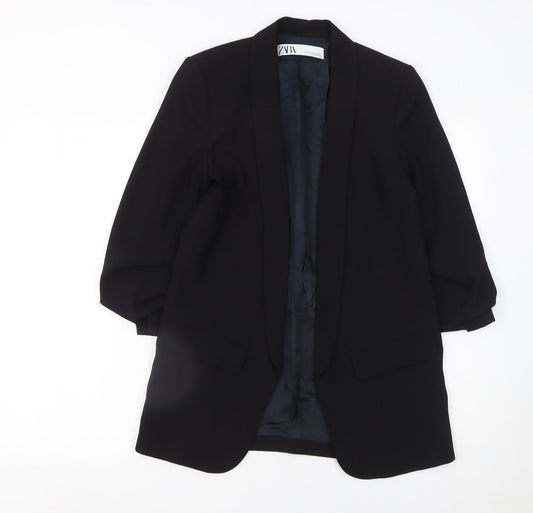 Womens UK Size XS Zara Regular Black Blazer