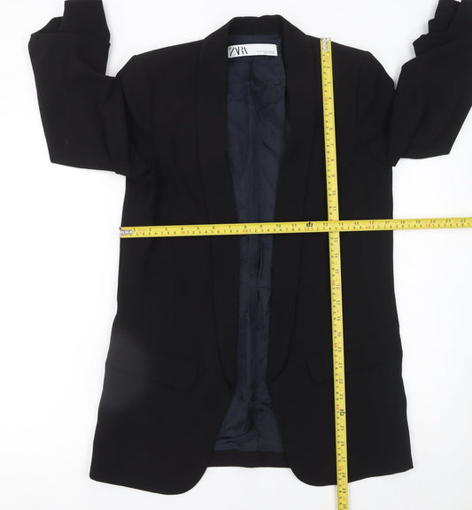 Womens UK Size XS Zara Regular Black Blazer