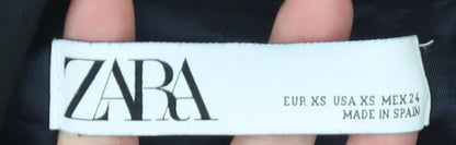 Womens UK Size XS Zara Regular Black Blazer