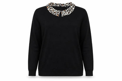 Womens UK Size 14 M&Co Black Pullover Jumper
