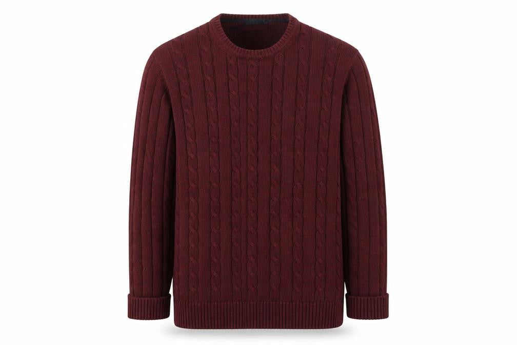 Mens UK Size L F&F Red Pullover Jumper