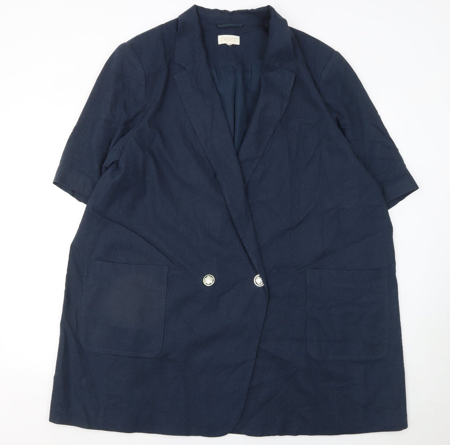 Womens UK Size 24 NEXT Plus Blue Blazer