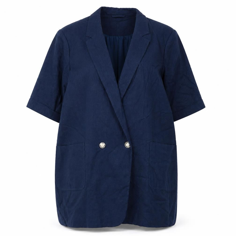 Womens UK Size 24 NEXT Plus Blue Blazer